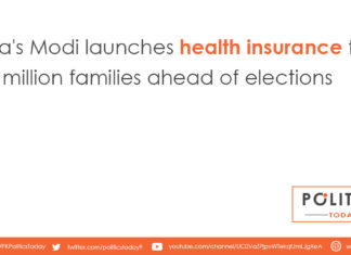 India's Modi launches health insurance for 100 million families ahead of elections