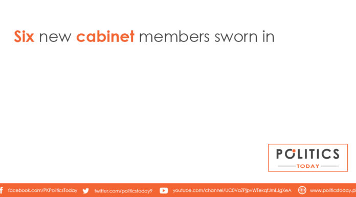 Six new cabinet members sworn in