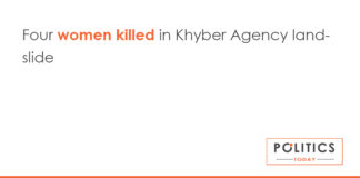 Four women killed in Khyber Agency landslide