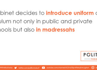 Cabinet decides to introduce uniform curriculum not only in public and private schools but also in madressahs