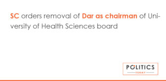 SC orders removal of Dar as chairman of University of Health Sciences board