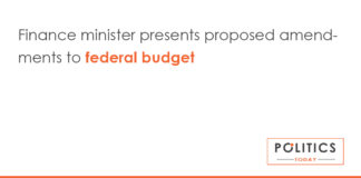 Finance minister presents proposed amendments to federal budget