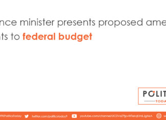 Finance minister presents proposed amendments to federal budget