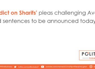 Verdict on Sharifs' pleas challenging Avenfield sentences to be announced today