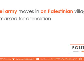 Israel army moves in on Palestinian village earmarked for demolition